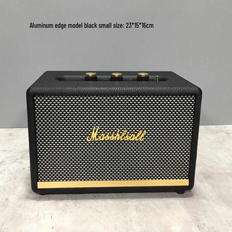 Marshall Speaker Model Ornament: Wooden Shell & Leather Wrap - Perfect for Model Home Decor