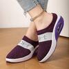 Fashion Slip-On Women'S Walking Sandals Breathable Mesh Casual Shoes Arch Support Knit Shoes Thickened Soft Sole Zapatillas De Mujer