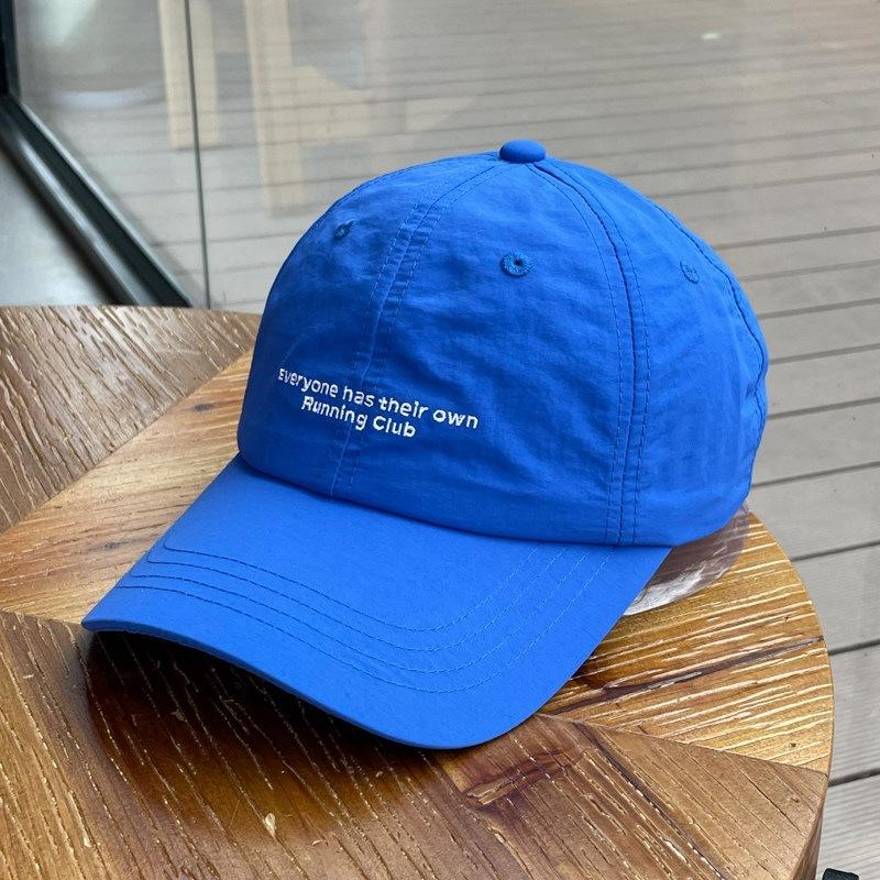 Summer thin quick-drying cap women's light and breathable sports running baseball cap men's treasure blue couple sun hat