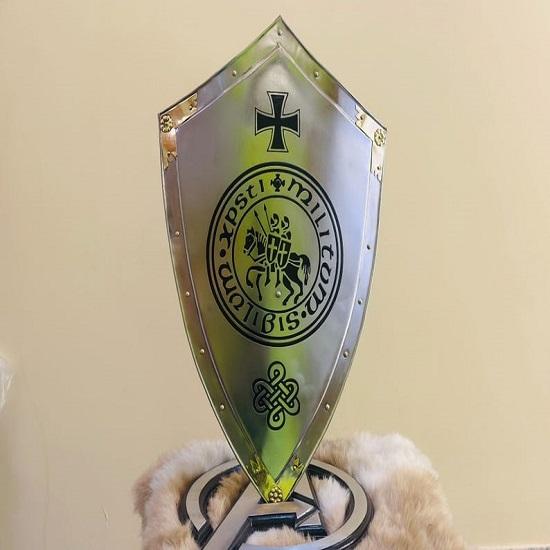 Templar Knight Shield Medieval Knight Holy Cross Templar Shield  Medieval Crusader Armor Shield  Best Gift