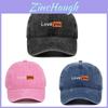 Love You Embroidered Baseball Cap With Adjustable Fit For Casual Wear