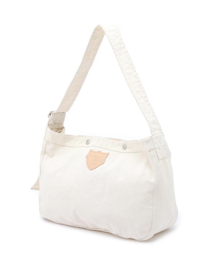 Schott NEWSPAPER BAG Shoulder Bag, Men's, F 385, Off-White, 782-4976007, Direct Store Exclusive