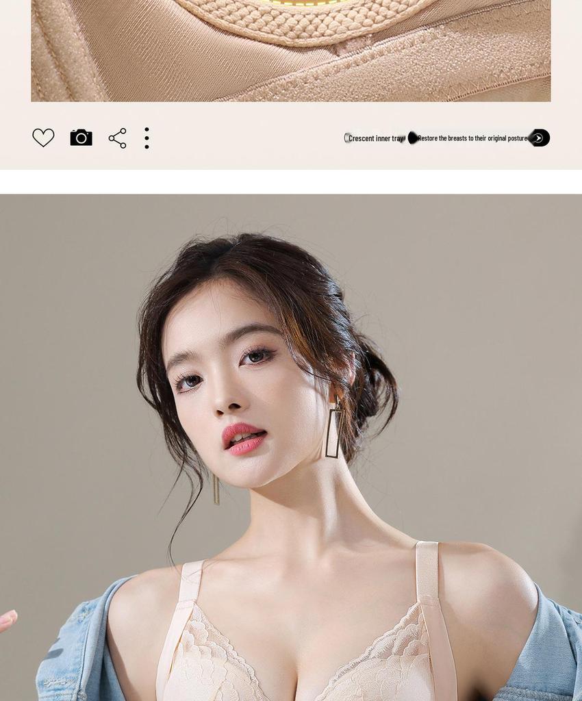 Breathable Invisible Underwire Bra for Small Busts - Anti-Sagging with Adjustable Fit