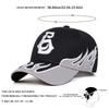 Unisex Flame Embroidery Letter Baseball Caps Spring Autumn Outdoor Adjustable Casual Hats Sunscreen Hat Sports Cap
