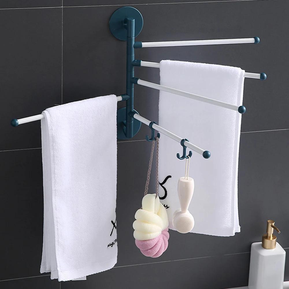 Multifunktionaler Drehbarer Handtuchhalter Badezimmeraufbewahrung mit 3 oder 6 Ebenen - Platzsparender Organizer für Handtücher und Zubehör