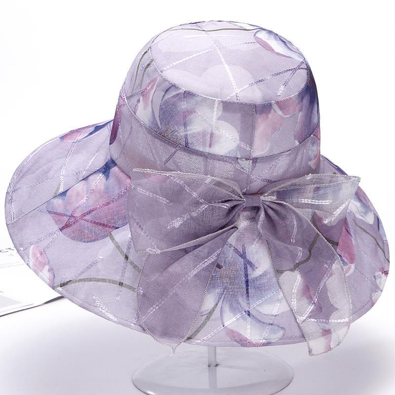 

Шляпа Женская Летняя Солнцезащитная и Солнцезащитная Шляпа Тонкая Модная Шляпа Рыбака Дышащая Шляпа-Ведро One size светло-фиолетовый