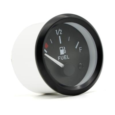 2   52mm Kraftstoffstandsanzeige, Zeiger 12V Auto Kraftstofftankmeter mit LED-Hintergrundbeleuchtung Blende Automobilinstrumente mit Zubehör