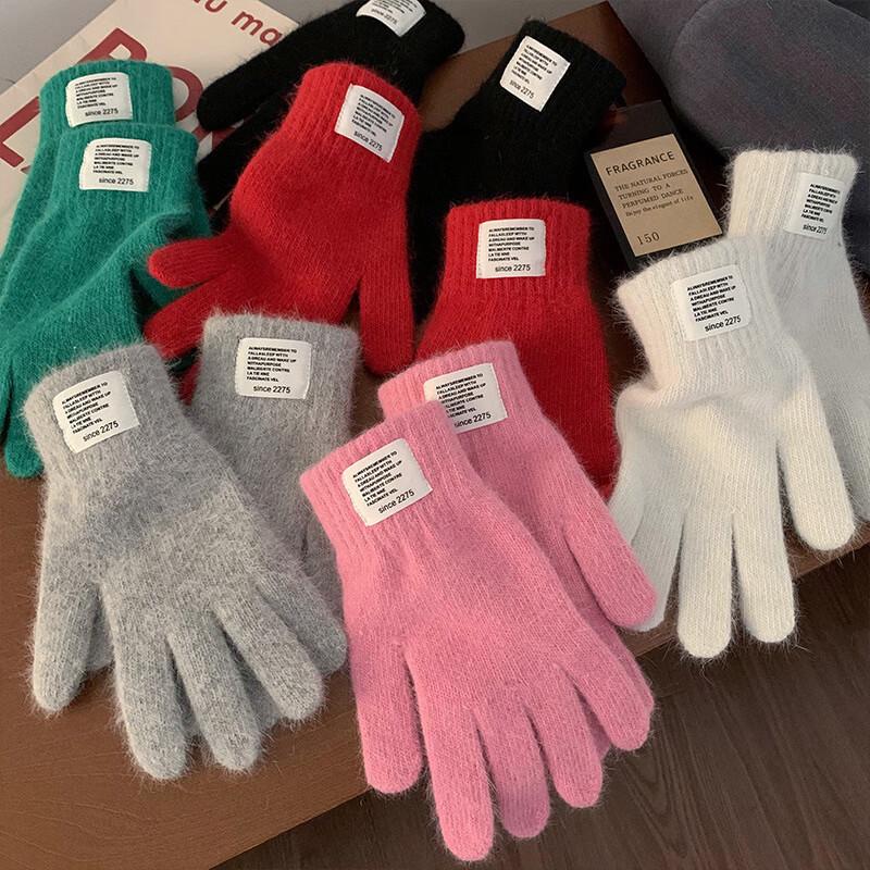 

Thick Knitted Touchscreen Fingerless Winter Gloves