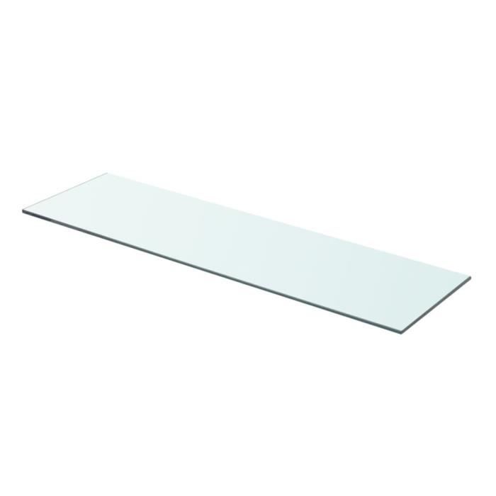 VidaXL Panneaux d'étagère 2 pcs Verre Transparent 70 x 20 cm
