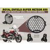 Black "Headlight Grill Honeycomb" Fit For Royal Enfield Super Meteor 650