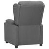 VidaXL Fauteuil Inclinable, Chaise avec Dossier et Repose-pied Réglables, Siège de Salle de Séjour Salon Intérieur, Gris 339048