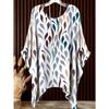 2026 Camiseta de Manga Corta Irregular de Moda con Estampado Floral Vintage para Mujer Ropa de Mujer Holgada y Casual Top Oversize