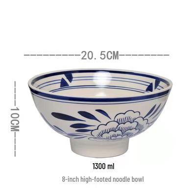 Tradycyjna ceramiczna miska na makaron Guanzhong