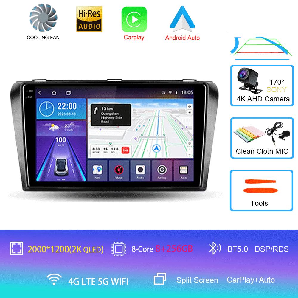 Android 14 Car Radio For Mazda 3 I For Mazda3 BK 2003 - 2009 Multimedia Video Player Navigation Stereo GPS No 2din 2 Din Dvd