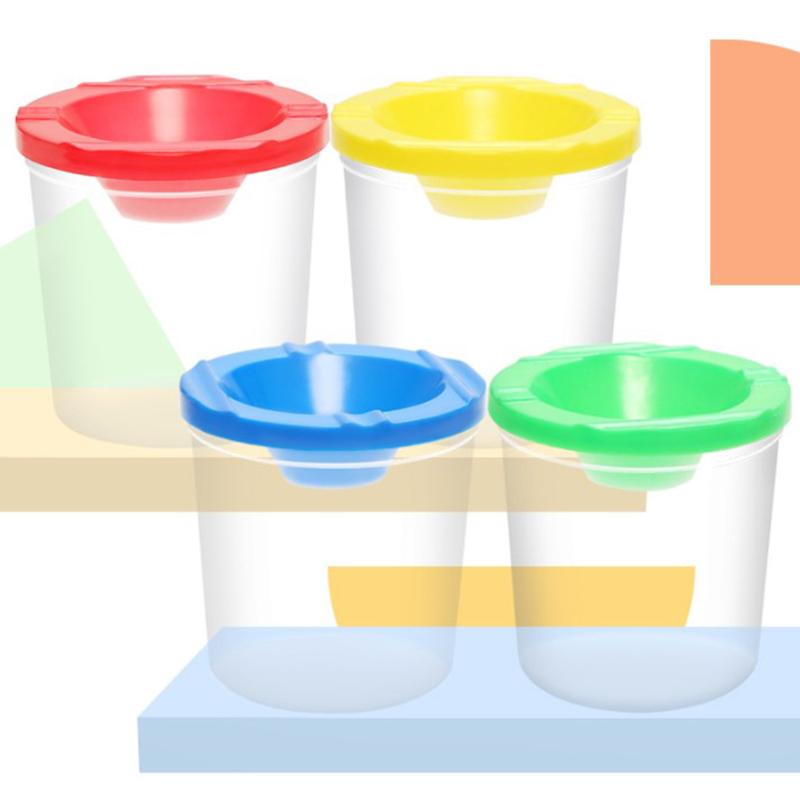 Portable Paint Brush Washer Silicone Mini Wash Water Bucket Holder Cup Watercolor Acrylic Oil Painting Cleaner