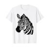 Zebra Head T Shirt Vintage Washed Stretched Versatile Fashion Soft Graphic Designer Clothes Streetwear Homme Slightly Stylish