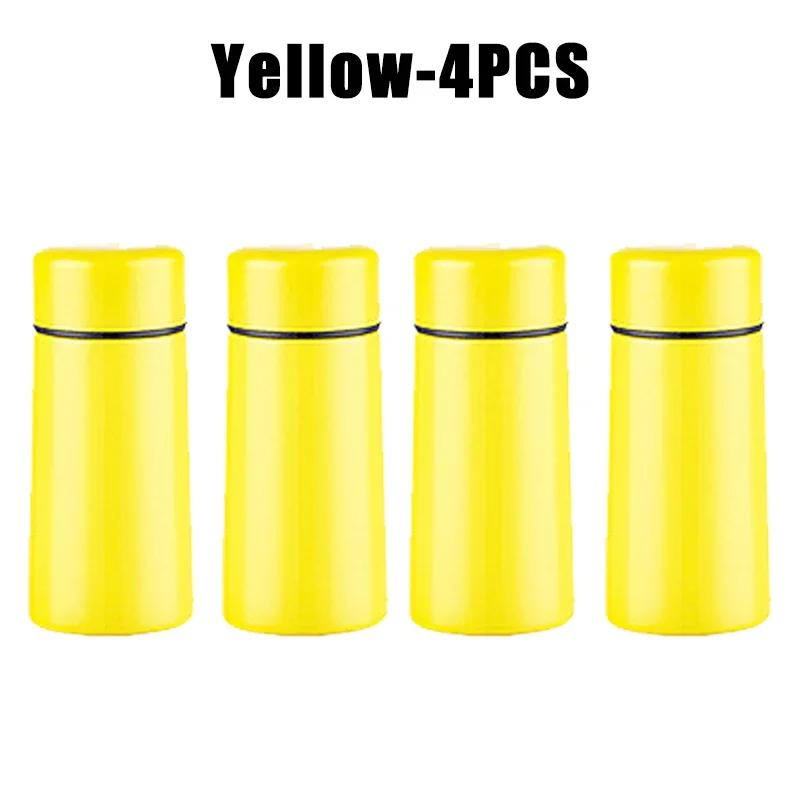 Sport Travel Mini Tumbler 160ml Stainless Steel Thermos Cup Portable Milk Coffee Water Bottle Solid Color Leakproof Hot Cold