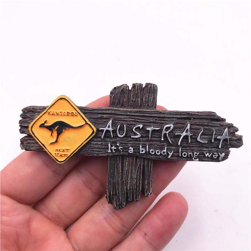 Australia Sydney & Melbourne 3D Landmark Fridge Magnet - Creative Tourist Souvenir