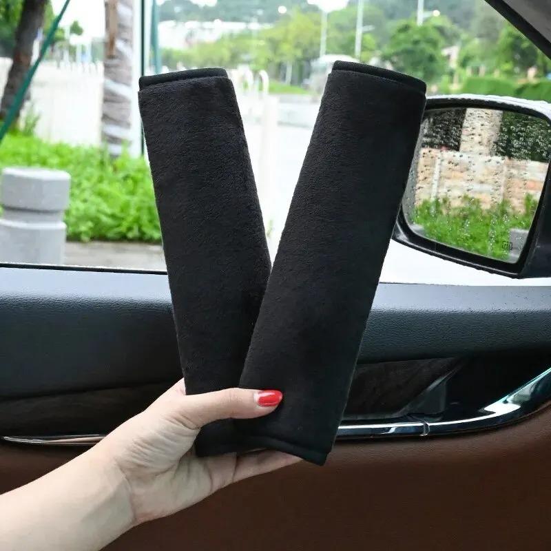 Universal Car Seat Belt Cushion Strap Cover Cushion Strap Safety Shoulder Short Plush Protector Interior Accessories