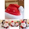 Charming Santa Claus Plushie With Plush Reindeer And Snowman Pillow Perfect For Holiday Decor
