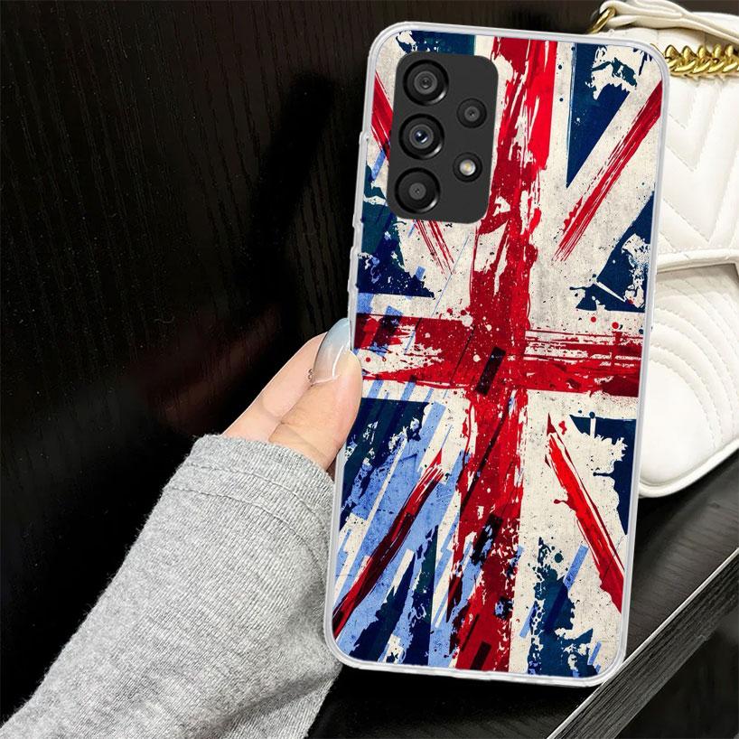 Union Jack England UK Flag Case for Samsung Galaxy A52 A42 A32 A22 A12 A51 A50 A02S Phone Cover A41 A31 A21S A40 A30S A20E A10S