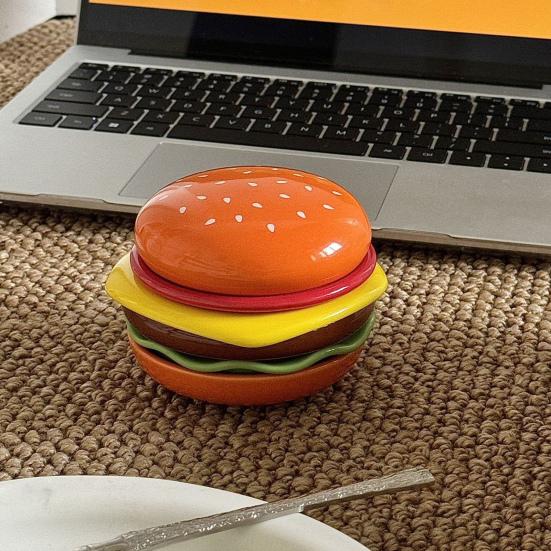 Burger Stabelbart Tallerkensett 6-Lags Mini Middagstallerken for Sausdipp Forrett Matkvalitets Keramiske Sausbeholdere Gave til Familie Venner