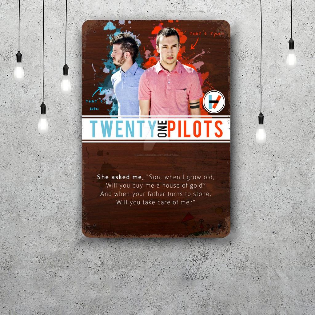 Twenty one pilots Decorazioni Segnali Metallici Vintage Segnali in Latta Poster del Capitano Decorazione per Bar Pub Club Man Cave Decorazione Murale