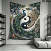 Peacock Wall Tapestry Aesthetic Wall Hanging Printed Fabric Blanket Decorative Tapestries for Bedroom Living Room Home Decor