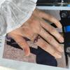 Серебряное кольцо с натуральным рубином, фианитами, вес изделия 2,38 гр (2204992)