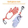 ABS Golfhandschuhhalter Handförmig Hochfest Golfhandschuhständer mit Karabiner