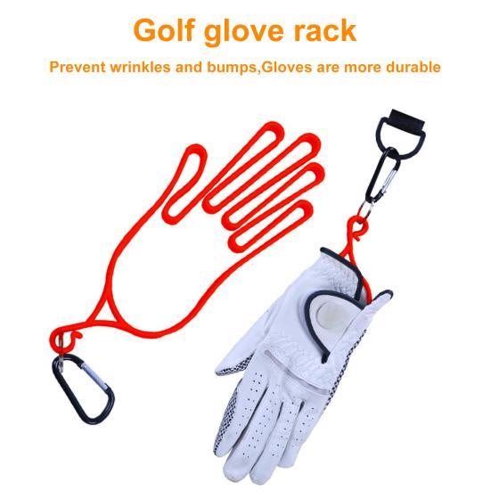 ABS Golfhandschuhhalter Handförmig Hochfest Golfhandschuhständer mit Karabiner