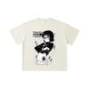 260 GSM Double Yarn 32 Count 100% Cotton HXH V9 Shizuku Print Unisex Heavy Cotton T Shirt