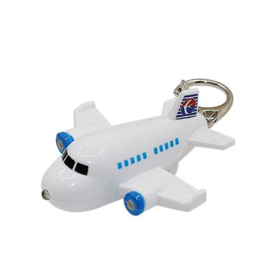 Schöner Flugzeug-Schlüsselring mit LED-Sound, Auto-Schlüsselanhänger, Handtasche, hängendes Dekor, Geschenk