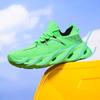 Autumn New Style and Lightweight Men's Running Shoes Large Size Flying Woven Breathable Mesh Blade Sports Casual Shoes