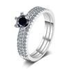 JoyceJelly Women's 0.5 or 1ct D Color Moissanite Diamond Ring Luxury Wedding Engagement Jewelry 925 Sterling Silver Plated Pt950 Gold