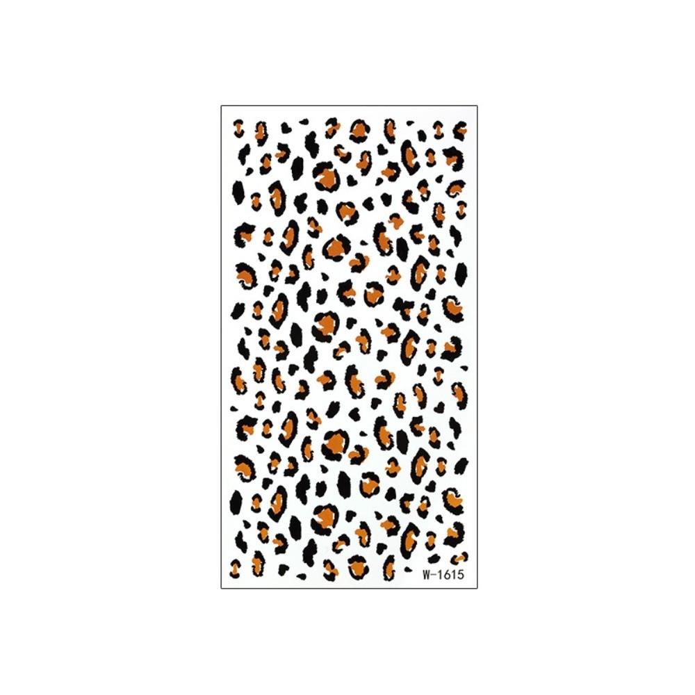 10 ks Dočasných tetování na jedno použití Falešné nálepky na body art Cool tetovací nálepky s leopardím vzorem Cosplay