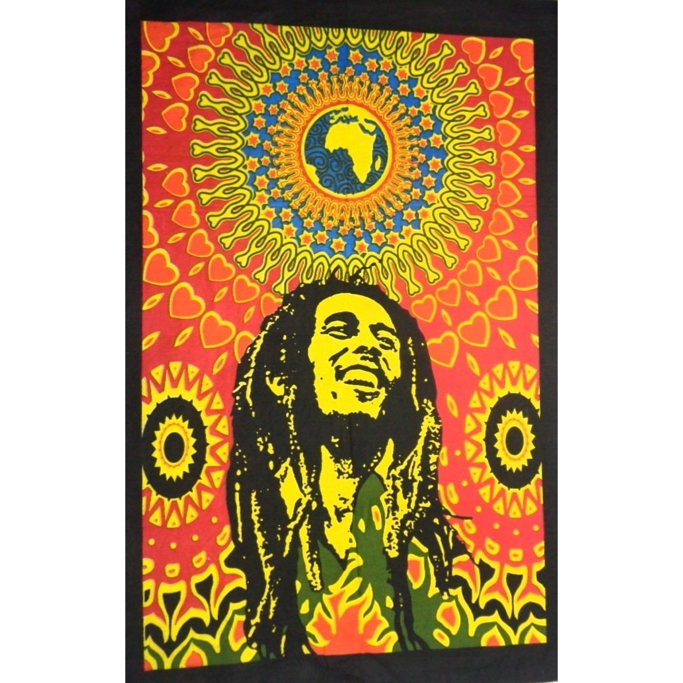 Bob Marley s Smiling Poster Tapestry 75x100