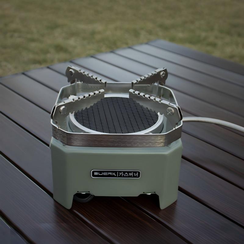 Bubik Large Firepower Windproof Energy-Saving Outdoor Camping Infrared Butane Split Cassette Burner with Ignition серый