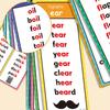 English Word Flashcards: 60 High-Frequency Learning Cards for Kids' Education and School Teaching Aids