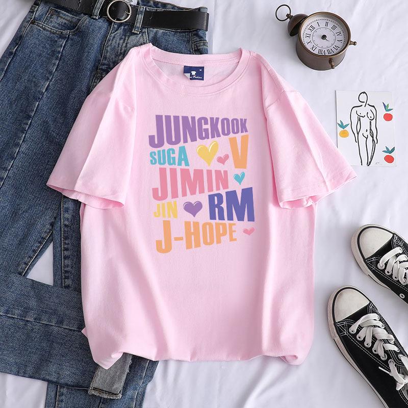2022 Summer Trendy Printed Crew Neck Short Sleeve Cotton Women's Casual Top