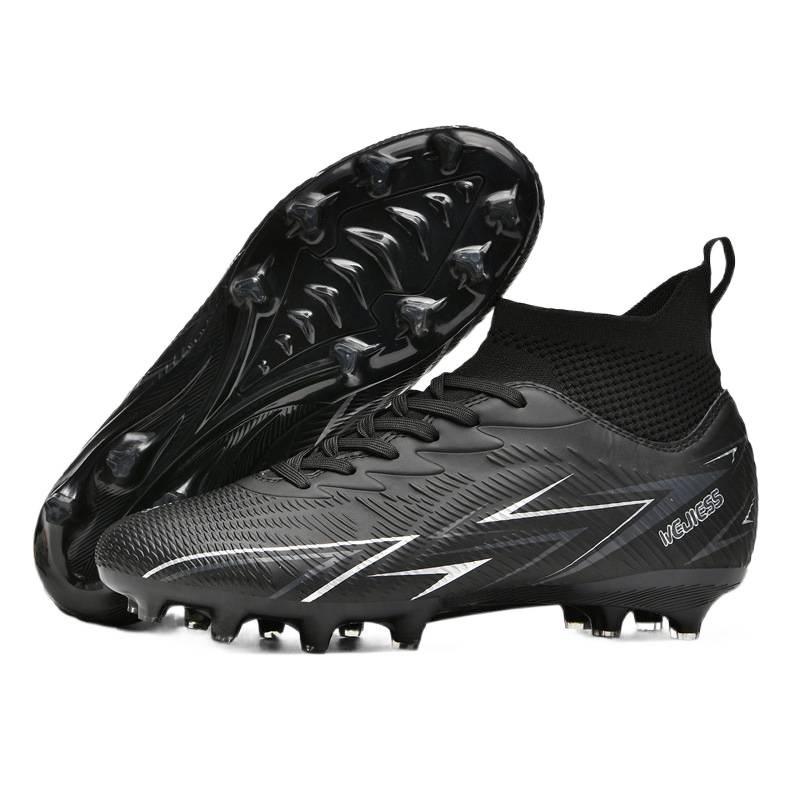 High-top football shoes men's and women's AG spikes artificial grass youth game training football shoes
