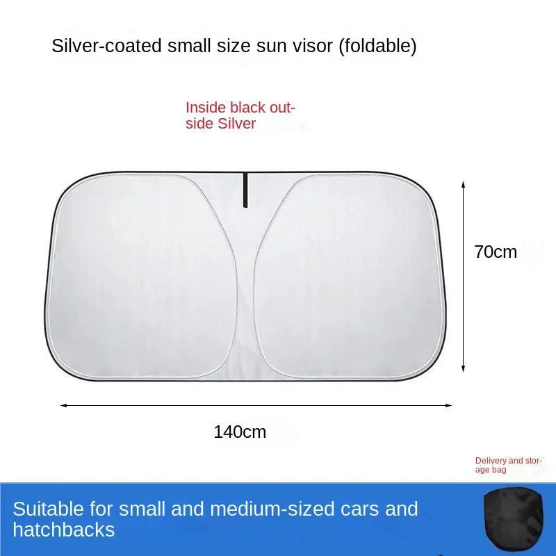 Car Sunshade Front Windshield Heat Insulation Umbrella Sun Protection Car Sunshade Car Sun Protection Retractable Car Sunshade
