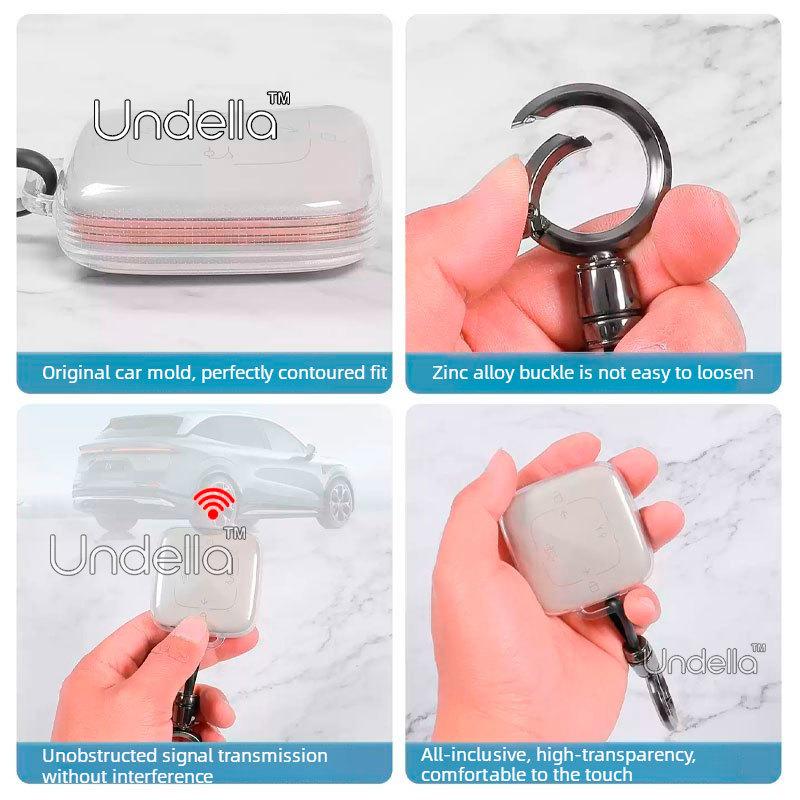 For Zeekr 7GT 2026 2027 Car Remote Key Case Cover Shell Soft TPU Car Key Cover Remote Fobs Case Protector Auto Accessories