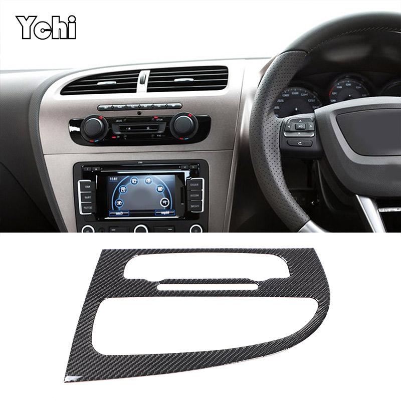 For Mazda MX-5 2016+ Matte Real Carbon Fiber Center Control Gear Shift Panel Multimedia Panel Cover Steering Wheel Frame Sticker