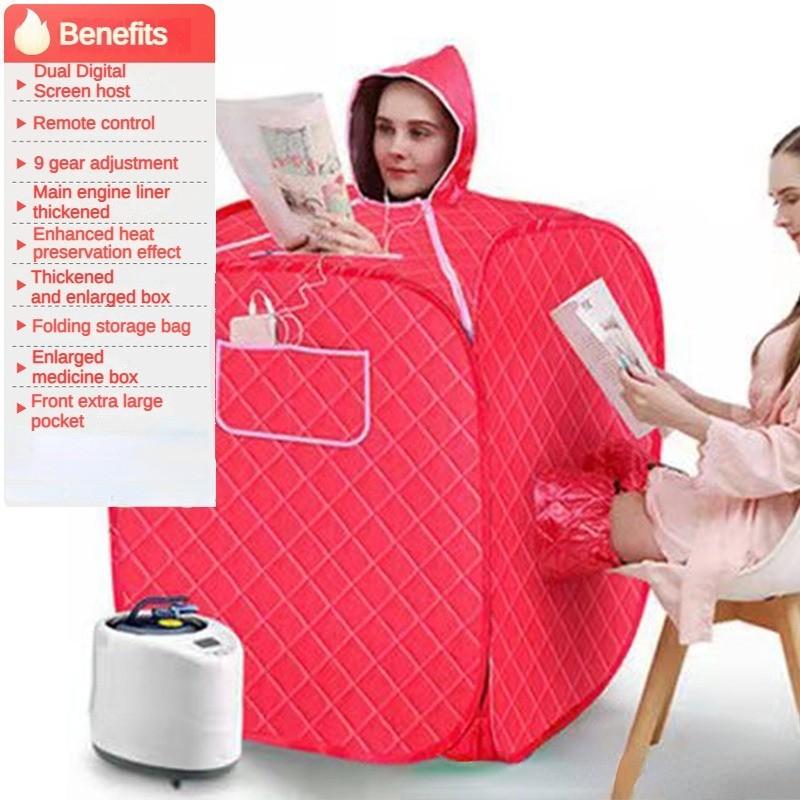 1000W Portable Household Shower Cabin Sauna Bag SPA Loss Weight Calories Burned Sauna Tent Suit Folding Sauna Sweating Steam Room