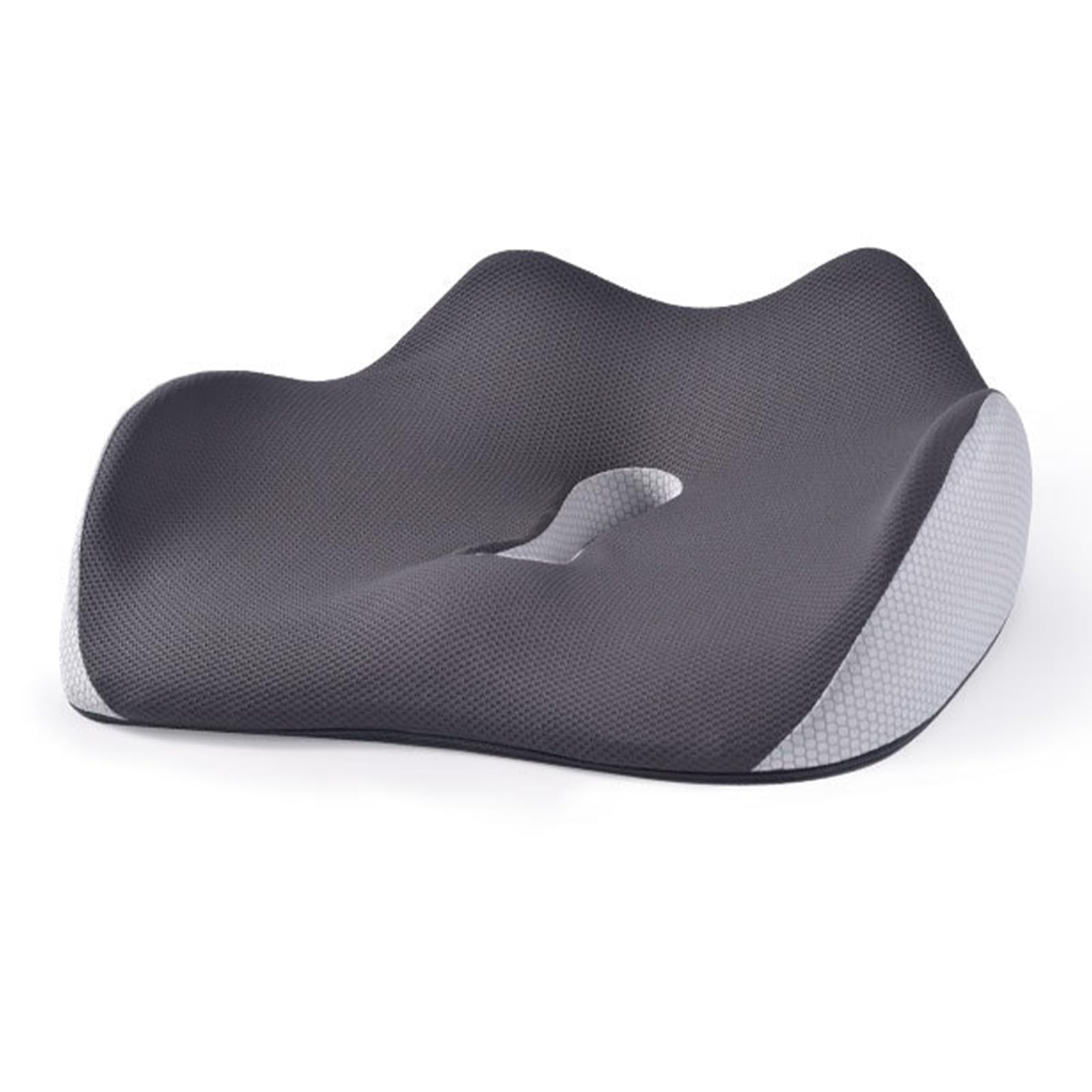 Подушка для стула с эффектом памяти Эргономичная подушка Подушка со съемным чехлом Дышащая подушка Подушка для сиденья Серая Нескользящая ОфисАвтомобильИнвалидная коляскаИгровая серый 5269₽