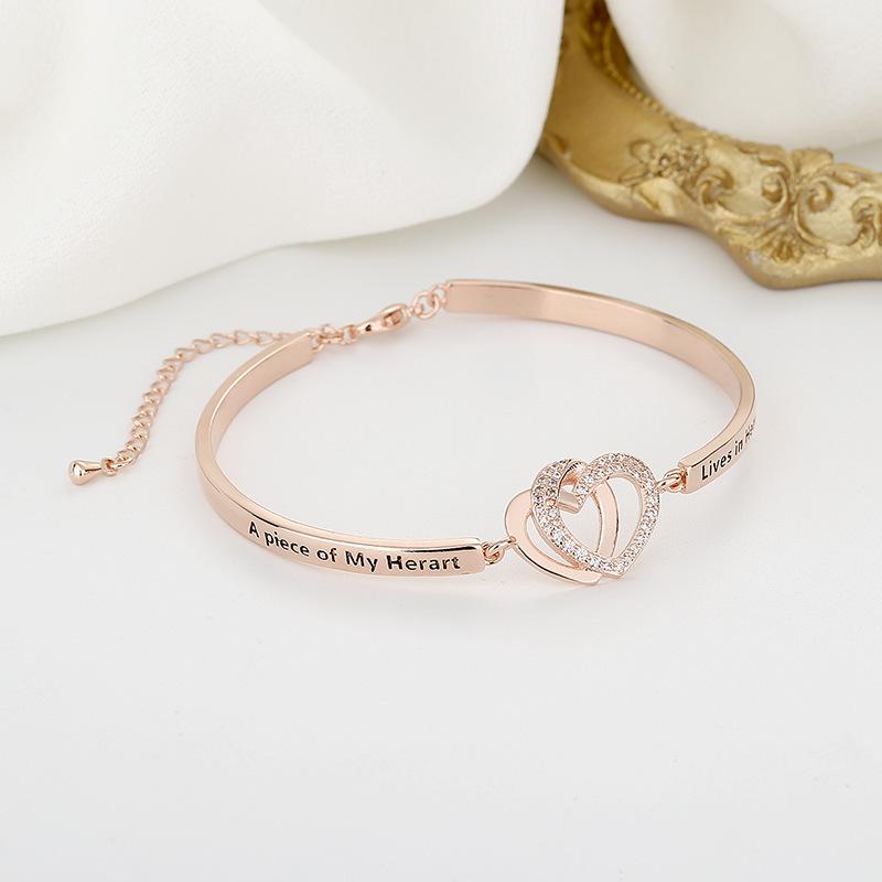 Heart-Infinite Rhinestone Bracelet - European & American Style