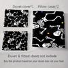 Dancing Skeletons Pattern Bedding Duvet Cover Sets Duvet Covers Pillowcases Gifts (1 * Duvet Cover 2 * Pillowcases, Without Duvet Insert)