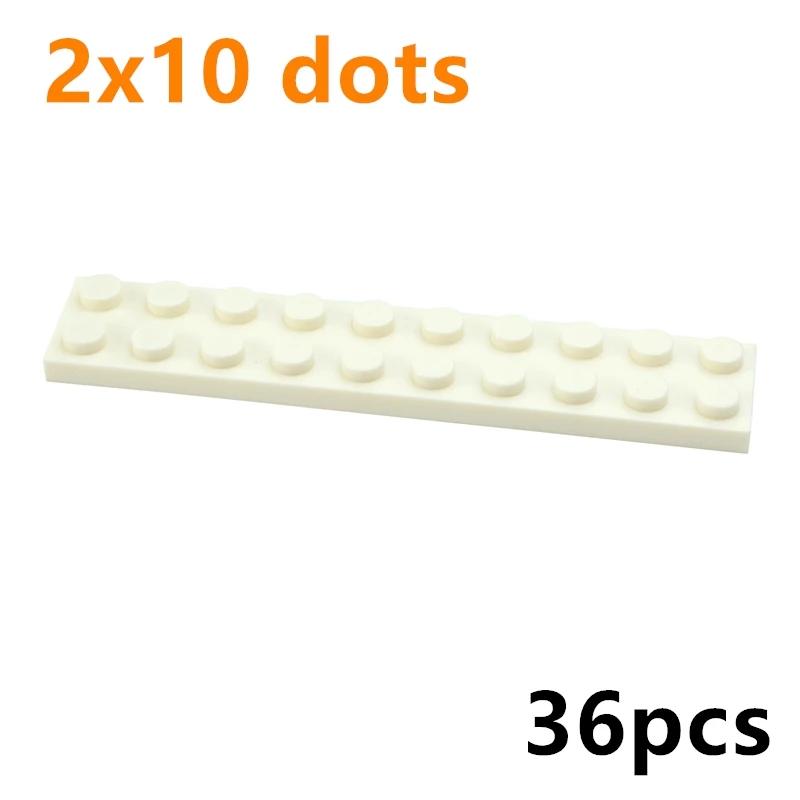 Size 2x10 Dots 36PCS DIY Building Blocks 2*10 Dots Thin Figures Bricks Compatible With 3832 Educational Creative Toys for Kids