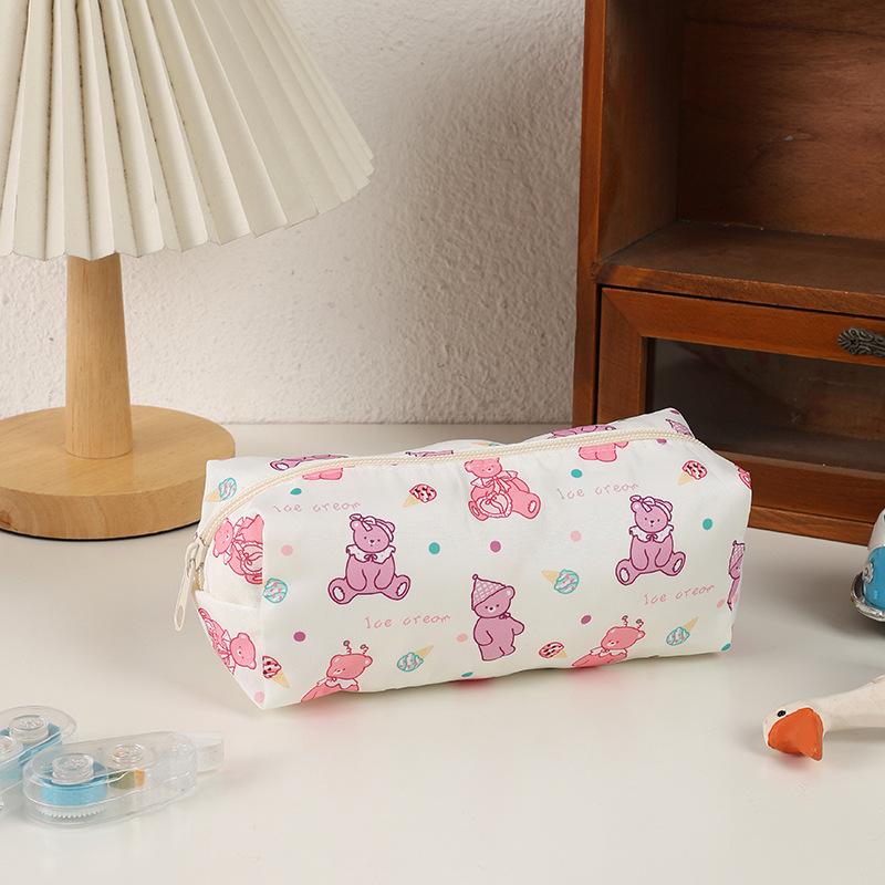 

Кавайный пенал с котиком для девочек, вместительный милый мультяшный органайзер для ручек, эстетичный в стиле Instagram, большой школьный рюкзак, студенческие принадлежности